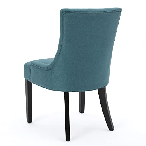 Christopher Knight Home Hayden Fabric Dining Chairs, 2-Pcs Set, Dark Teal