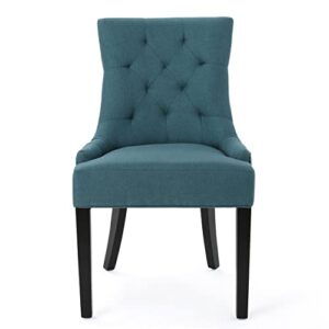 Christopher Knight Home Hayden Fabric Dining Chairs, 2-Pcs Set, Dark Teal