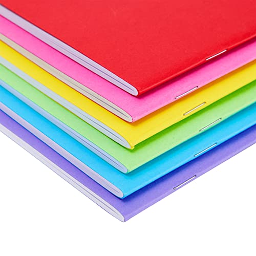 48 Pack Blank Books For Kids To Write Stories, Unlined Pocket Size Notebook Bulk Set, 6 Colors (4.3 x 5.5 In)