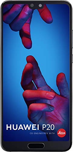 Huawei P20 EML-L09 128GB 4GB RAM, Dual SIM LTE, 5.8", Full HD+ Display -Dual Camera 20 MP +12 MP, GSM Unlocked International Model, No Warranty (Black)