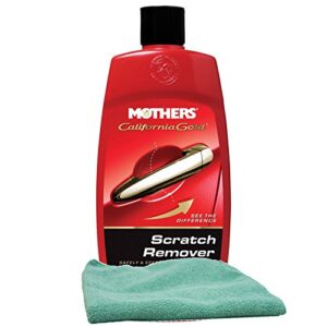 mothers california gold scratch remover (8 oz.), bundles with a microfiber cloth (2 items)