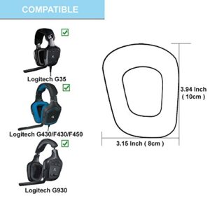 MMOBIEL Ear Pad Compatible with Logitech G35 G930 G430 F430 F450 Headset with Memory Foam Protein Leather (Black)