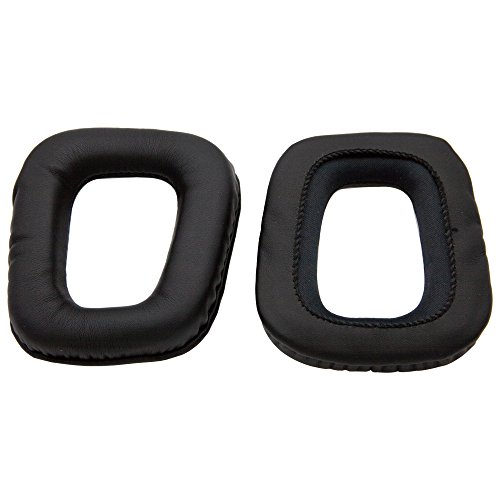 MMOBIEL Ear Pad Compatible with Logitech G35 G930 G430 F430 F450 Headset with Memory Foam Protein Leather (Black)