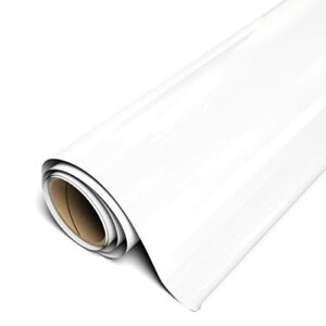 siser easyweed stretch matte htv 11.8"x5ft roll - iron on heat transfer vinyl (white)