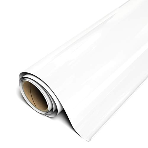 Siser EasyWeed Stretch Matte HTV 11.8"x5ft Roll - Iron on Heat Transfer Vinyl (White)