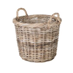 kouboo rattan round basket & planter, handmade, storage basket, planter basket, mudroom, kids room, nursery, home essentials, boho decor