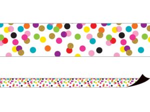 teacher created resources confetti magnetic border (tcr77149)