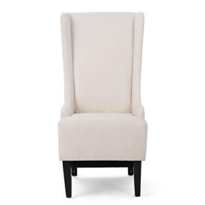 christopher knight home callie fabric dining chair, beige, 23.25" x 28.75" x 46.25"