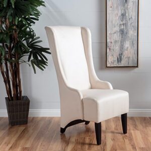 Christopher Knight Home Callie Fabric Dining Chair, Beige, 23.25" x 28.75" x 46.25"