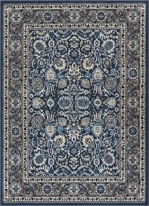 well woven darya blue modern sarouk 5x7 (5'3" x 7'3") area rug updated traditional persian carpet
