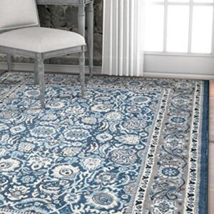 Well Woven Darya Blue Modern Sarouk 5x7 (5'3" x 7'3") Area Rug Updated Traditional Persian Carpet