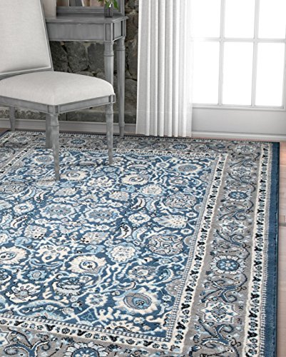 Well Woven Darya Blue Modern Sarouk 5x7 (5'3" x 7'3") Area Rug Updated Traditional Persian Carpet