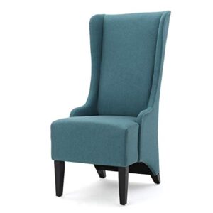 christopher knight home callie fabric dining chair, teal dimensions: 23.25”d x 28.75”w x 46.25”h