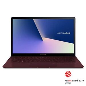 ASUS ZenBook S UX391UA-XB71-R Ultra-thin and light 13.3-inch Full HD Laptop, Intel Core i7-8550U, 8GB RAM, 256GB M.2 SSD, Windows 10 Pro, FP Sensor, Thunderbolt, Burgundy Red