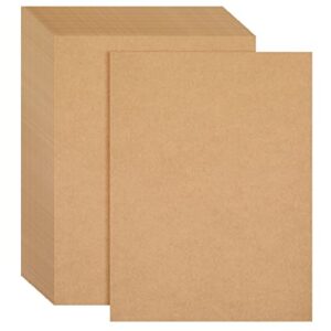 96 pack tan kraft paper material sheets for wedding, party invitations, drawing, diy projects, letter size, 176gsm (8.5 x 11 in)