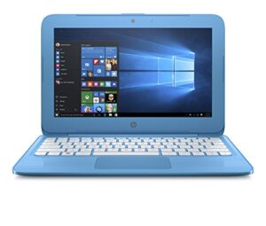 hp stream 11-inch laptop, intel celeron n4000 processor, 4 gb ram, 32 gb emmc, windows 10 s with office 365 personal for one year (11-ah110nr, blue)