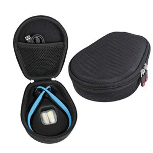hermitshell hard case fits aftershokz trekz titanium open ear wireless bone conduction headphones as600 (black)