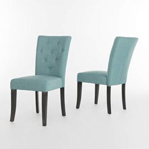 christopher knight home nyomi fabric dining chair, blue