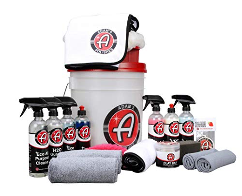 Adam's Polishes Essentials Complete Car Detailing Upgraded Kit - The Essentials for Detailing by Hand - Clean, Protect, and Shine Your Entire Car - Retain The Value of Your Car with Proper Car Care