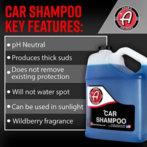 Adam’s Standard Foam Gun & Car Shampoo - Car Wash & Car Cleaning Auto Detailing Kit | Soap Shampoo & Garden Hose for Thick Suds | No Pressure Washer Required | Car Wax Tool Supplies