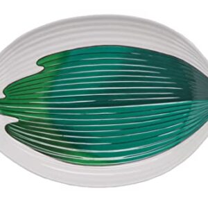 G.E.T. 133-26-CO-EC Melamine Leaf Shaped Serving Plate / Platter, 10.5", Green (Set of 4)