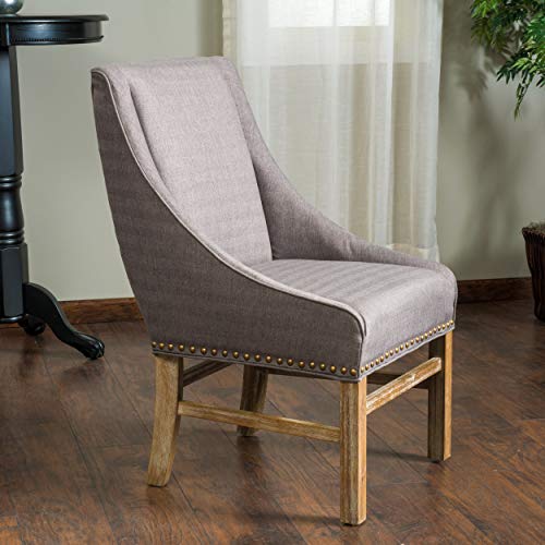 Christopher Knight Home James Fabric Dining Chair, Silver