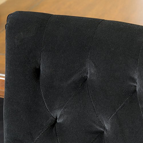 Christopher Knight Home Venetian Velvet Dining Chair, Black