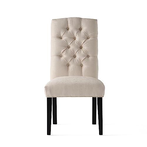 Christopher Knight Home CKH Crown Top Dining Chairs, 2-Pcs Set, Ivory