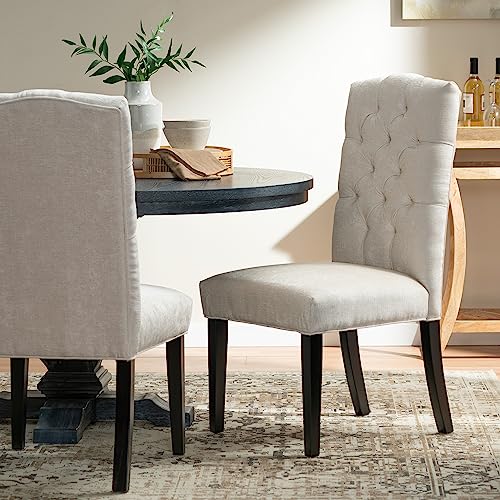 Christopher Knight Home CKH Crown Top Dining Chairs, 2-Pcs Set, Ivory