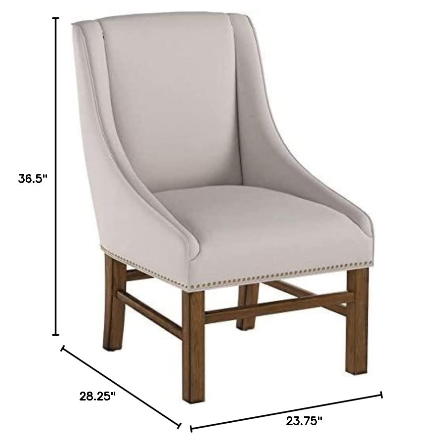 Christopher Knight Home James Fabric Dining Chair, Wood, Natural