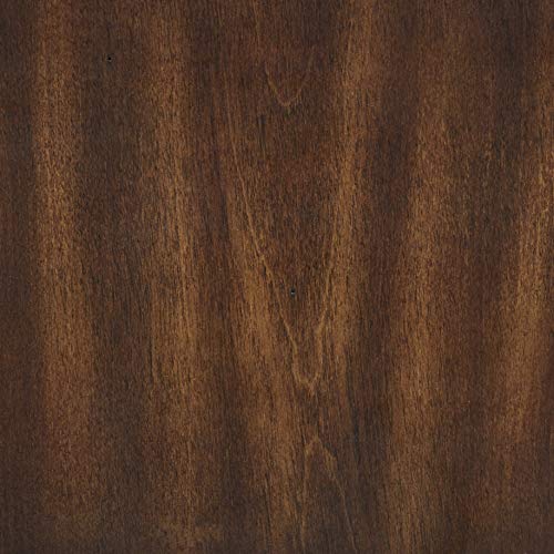Amazon Brand – Ravenna Home Luna Rustic Wood Counter Stool, 40.5"H, Walnut (Set of 2)