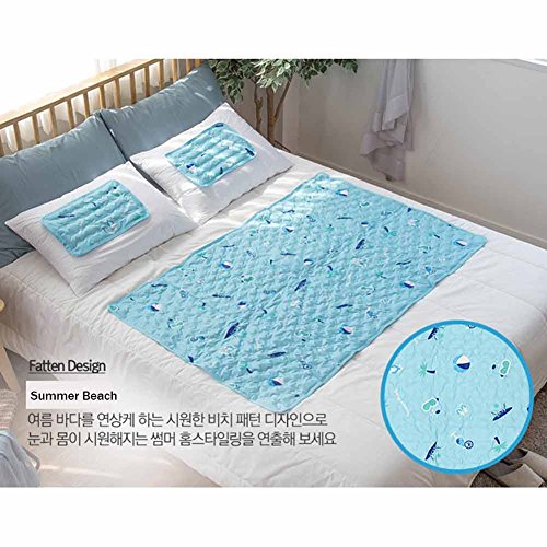 Hanil Cool Gel Mattress Bed Pad Cooling Topper Fabric Washing Patten for Summer (Double)