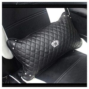 hyl world car accessories waist pillow four seasons universal leather diamond crown car lumbar support pillow