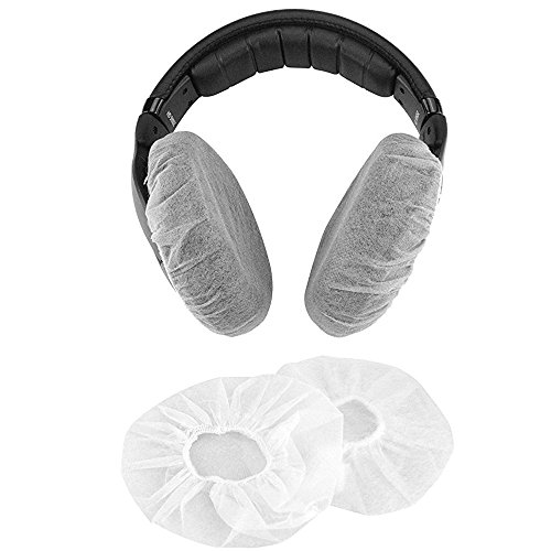 100pcs Disposable Headphone Covers Hygenx Sanitary Headphone Covers for 7cm-9cm Over Ear Headphone Earpads 3.15" (8cm)…