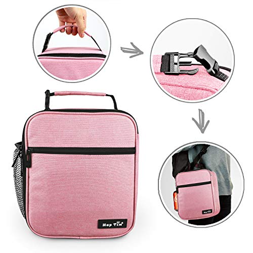 Hap Tim Lunchbox for Adult, Insulated Lunch Bag for Women, Reusable Lunch Box, Spacious Lunchbag, Pink (18654-PK)