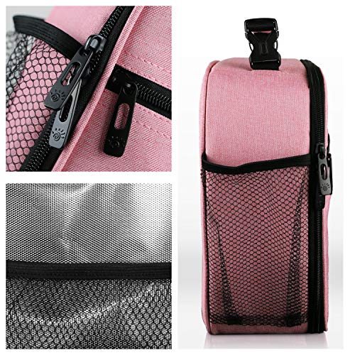 Hap Tim Lunchbox for Adult, Insulated Lunch Bag for Women, Reusable Lunch Box, Spacious Lunchbag, Pink (18654-PK)