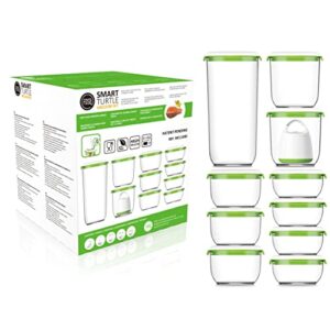 fosa vacuum seal food storage system reusable container deluxe set with vacuum and 10 reusable containers