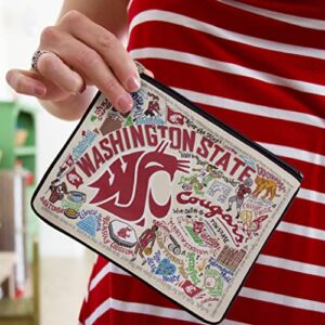 Catstudio Washington State University Zip Pouch | Use as Wallet, Clutch, Handbag or Makeup Bag