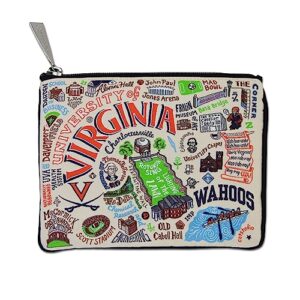 catstudio zipper pouch, university of virginia travel toiletry bag, 5 x 7, ideal makeup bag, dog treat pouch, or purse pouch to organize school & office supplies for students, grads & alumni