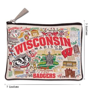 Catstudio Zipper Pouch, University of Wisconsin Travel Toiletry Bag, 5 x 7, Ideal Makeup Bag, Dog Treat Pouch, or Purse Pouch to Organize School & Office Supplies for Students, Grads & Alumni