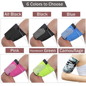 Universal Sports Armband for All Phones. Cell Phone Armband for Running, Fitness and Gym Workouts (iPhone X/8/7/6/Plus,Samsung Galaxy S9/S8/S7/S6/Edge/Plus & LG, Google & More) Black M