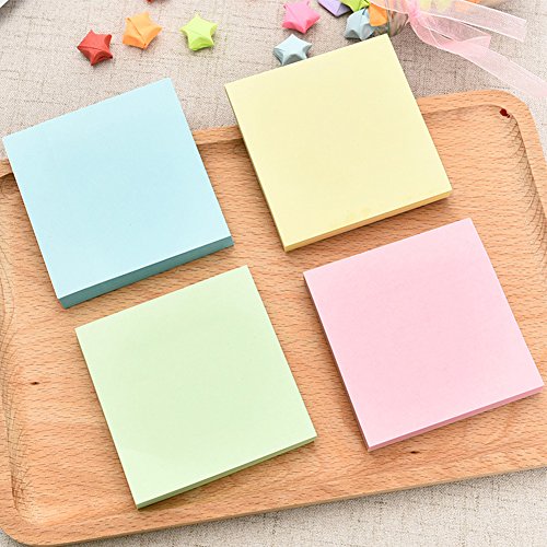 Early Buy 6 Candy Color Sticky Notes Self-Stick Notes 3 in x 3 in, 100 Sheets/Pad, 12 Pads/Pack in Box