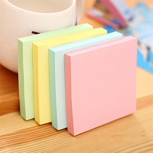 Early Buy 6 Candy Color Sticky Notes Self-Stick Notes 3 in x 3 in, 100 Sheets/Pad, 12 Pads/Pack in Box