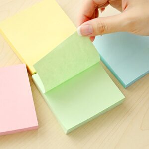 Early Buy 6 Candy Color Sticky Notes Self-Stick Notes 3 in x 3 in, 100 Sheets/Pad, 12 Pads/Pack in Box