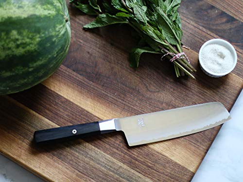 Miyabi Koh Nakiri Knife,Black/Stainless Steel,6.5"