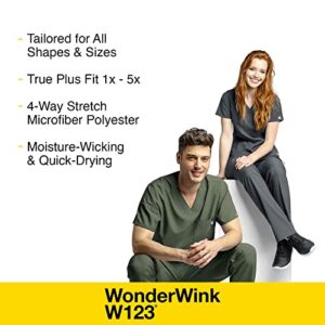 WonderWink W123 Women’s Crew Neck Warm-Up Jacket — Black, Medium