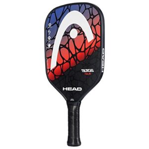 head graphite pickleball paddle - radical tour lightweight paddle w/honeycomb polymer core & comfort grip