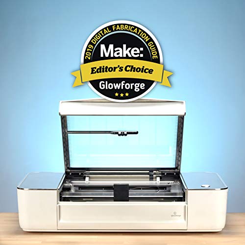 Glowforge Plus 3D Laser Printer – The Fast, Easy, and Powerful Tool for Wood, Leather, Craft, Paper, Fabric, and DIY. The Ultimate Hobby Laser Cutting & Engraving Machine