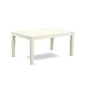 East West Furniture LGIP7-LWH-W Dining Table Set