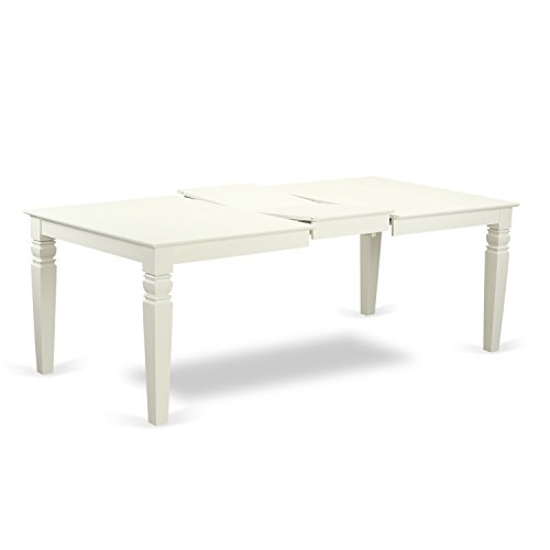 East West Furniture LGIP7-LWH-W Dining Table Set